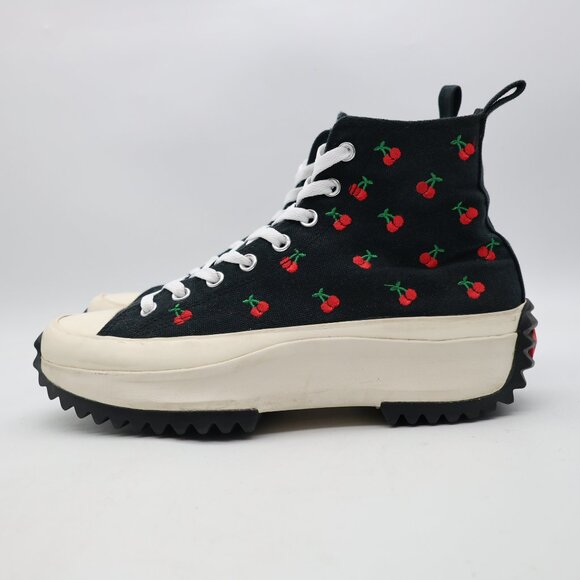 Converse Run Star Hike Hi Women's Size 11.5 Platform Cherry Sneakers A08113C - Picture 4 of 10